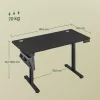 SONGMICS elektromos magasságállítható íróasztal 160,1 x 70,1 cm 4 memóriapozícióval fekete