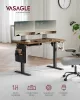 VASAGLE LSD172X01 elektromos magasságállítható íróasztal forgácslap acél Oxford szövet vintage barna 120 cm