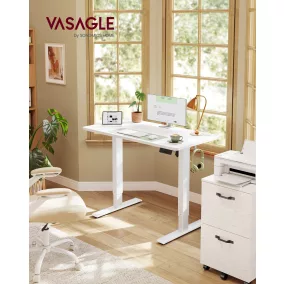   VASAGLE LSD310WZ03 elektromosan állítható magasságú álló asztal memóriafunkcióval 100 x 60 cm felhőfehér