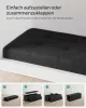SONGMICS LSF077B01 Tárolós Ülőpad Fekete Műbőr Összecsukható