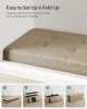 SONGMICS MAZIE Összecsukható Tárolópad 110 cm Homokbarna