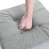 SONGMICS Tárolós Ülőke Chesterfield Stílusú Világosszürke Párnázott Összecsukható