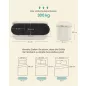 SONGMICS LSF297LH01 tároló puff bársony krémfehér 110 L