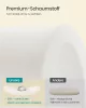 SONGMICS LSF297LH01 tároló puff bársony krémfehér 110 L