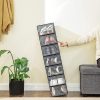 SONGMICS Átlátszó Cipősdoboz Szett 18 db Egymásra Rakható Cipőtároló Rendszerező