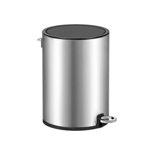 SONGMICS Prémium Fürdőszobai Szemetes 3L Soft Close Pedálos Ezüst-Fekete