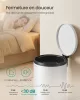 SONGMICS LTB021WZ01 pedálos szemetes acél felhőfehér 20 l