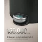   SONGMICS 30L kerek pedálos szemetes acél tintafekete soft-close fedéllel