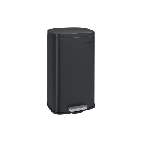 SONGMICS Soft-Close 30L Acél Pedálos Szemetes Fekete