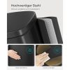 SONGMICS Soft-Close 30L Acél Pedálos Szemetes Fekete