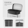 SONGMICS Pedálos Szemetes 30L Rozsdamentes Acél Szemeteskuka Soft-Close Fedéllel