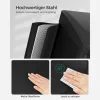 SONGMICS 3 rekeszes szelektív hulladékgyűjtő pedálos szemetes acél fekete 24 literes