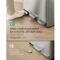   SONGMICS LTB254EZ01 3 rekeszes szelektív hulladékgyűjtő rozsdamentes acél ezüst pedálos soft close