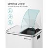 SONGMICS Dupla Szelektív Hulladékgyűjtő Acél Pedálos Szemetes 2x15L Fehér