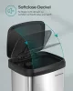 SONGMICS Prémium Rozsdamentes Acél Pedálos Szemeteskuka 68L Soft-Close Fedéllel