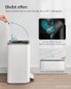 SONGMICS Modern Pedálos Szemeteskuka 20L Acél Felhőfehér Soft-Close