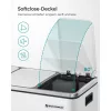 SONGMICS Háromrekeszes Szelektív Hulladékgyűjtő Pedálos Szemetes 3x18L Fehér