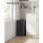   SONGMICS 30L Soft Close Pedálos Szemetes Acél Vázzal Fekete