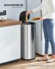 SONGMICS Automata Szenzoros Konyhai Szemetes 50L Többszínű LED Kijelzővel és Ózonos Szagtalanítóval