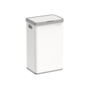 SONGMICS Szenzoros Kuka 68L Automata Acél Felhőfehér