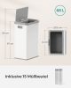 SONGMICS Szenzoros Kuka 68L Automata Acél Felhőfehér