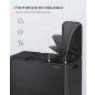   SONGMICS HOME 3 rekeszes szelektív hulladékgyűjtő 3 x 15 l acél fekete pedálos