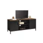   SONGMICS Rusztikus TV Szekrény Állítható Polcokkal Fekete-Barna