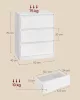 VASAGLE KAILYN Komód 3 Fiókkal Hófehér Modern Minimalist