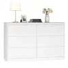 VASAGLE KAILYN 6 fiókos komód hálószobába hófehér