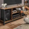 VASAGLE Ipari TV Állvány 60 colos TV-hez Rusztikus Barna-Fekete