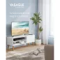   VASAGLE Modern TV Szekrény Fehér 120 cm Skandináv Stílusú Állvány