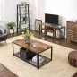   VASAGLE ALINRU Ipari TV Állvány 127 cm-es TV-hez Rusztikus Barna