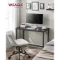   VASAGLE LWD041B56 kompakt számítógépasztal fém vázzal fekete ipari design