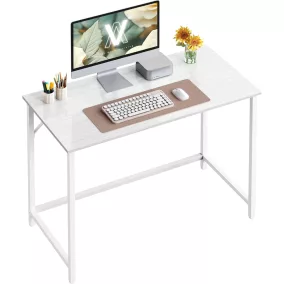   VASAGLE íróasztal 100 x 50 x 76 cm juharfehér és felhőfehér állítható lábakkal