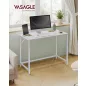   VASAGLE íróasztal 100 x 50 x 76 cm juharfehér és felhőfehér állítható lábakkal