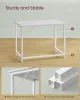 VASAGLE íróasztal 100 x 50 x 76 cm juharfehér és felhőfehér állítható lábakkal