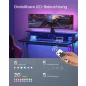   VASAGLE Gaming Desk LED-es gamer asztal beépített elosztóval és monitortartóval fekete 120 x 60 x 76 cm
