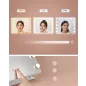   SONGMICS LWM001W02 sminktükör 15 LED izzóval matt fehér 58 x 43 cm