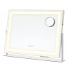 SONGMICS LWM002W02 LED-es sminktükör 15 izzóval matt fehér érintésvezérléssel