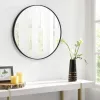 SONGMICS LWM102B01 Kerek Fali Tükör 61 cm Átmérő Alumínium Kerettel Fekete
