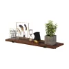 SONGMICS Retro Fali Polc Szett Barna-Fekete MDF 60 cm