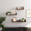 SONGMICS Vintage U-alakú Fali Polc Szett 30/45/60 cm Rusztikus Barna