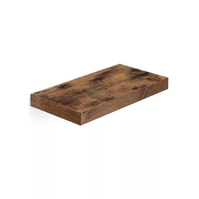 VASAGLE lebegő fali polc MDF rusztikus barna 40 cm