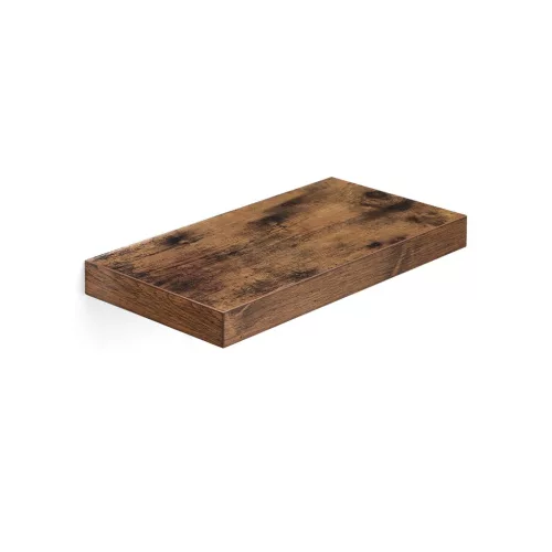 VASAGLE lebegő fali polc MDF rusztikus barna 40 cm