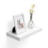 VASAGLE Modern Lebegő Polc MDF Fehér 40 cm
