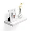 VASAGLE Modern Lebegő Polc MDF Fehér 40 cm