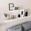 VASAGLE Modern Lebegő Polc MDF Fehér 40 cm