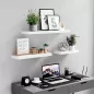 VASAGLE LWS26WT fali polc 60 cm MDF fehér lebegő