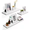 VASAGLE LWS26WT fali polc 60 cm MDF fehér lebegő