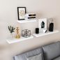 VASAGLE Modern Lebegő Polc MDF Fehér 80 cm